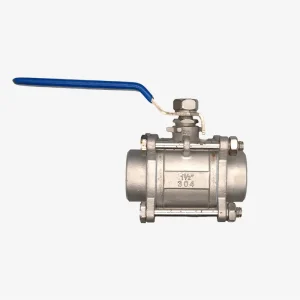 304不锈钢三片式球阀